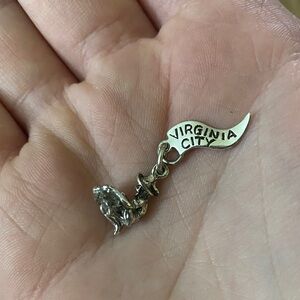 Silver Virginia City Charm